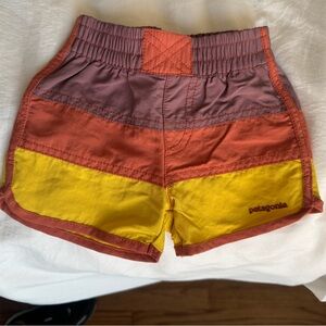 Patagonia 6-12mo baby board shorts colorblock